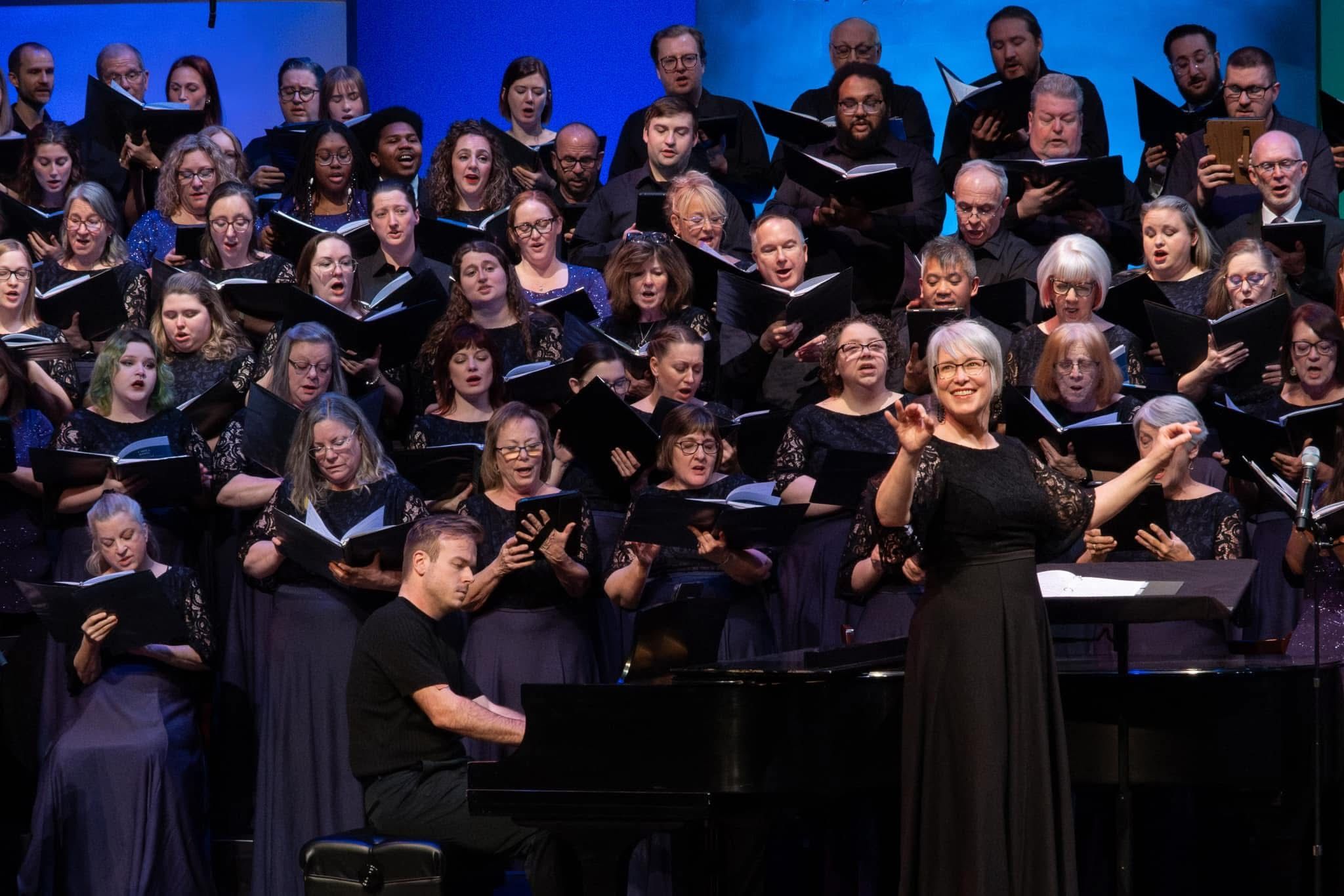 gahanna community chorus singing the sounds of the city concert
