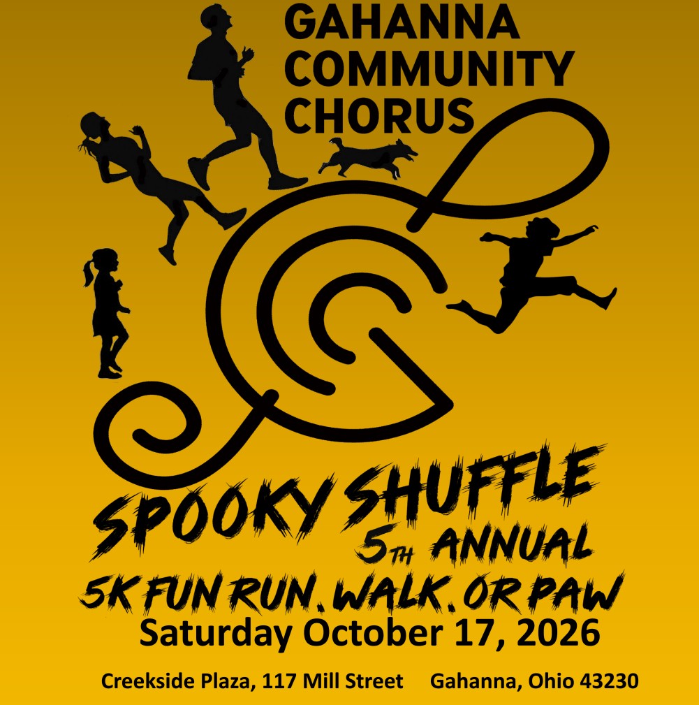 the promotional poster of the Spooky Shuffle run, walk, or paw 2026